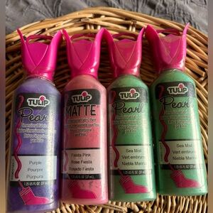 Tulip pearl and matte dimensional fabric paint